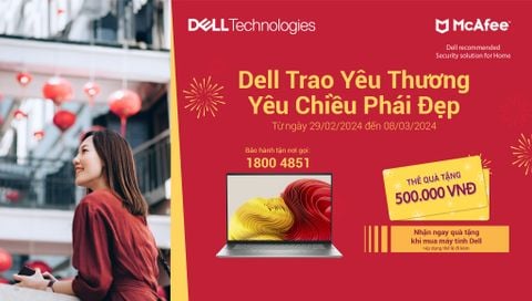 Dell trao yêu thương, yêu chiều phái đẹp