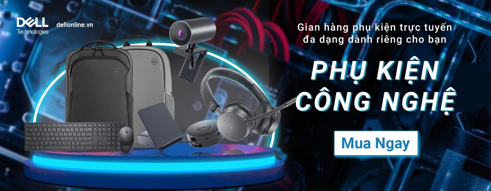 Banner khuyến mãi máy tính Dell